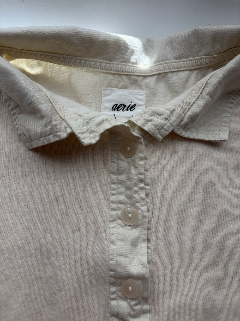 Aerie NWOT First class sweatshirt color cream size medium - Picture 5 of 16
